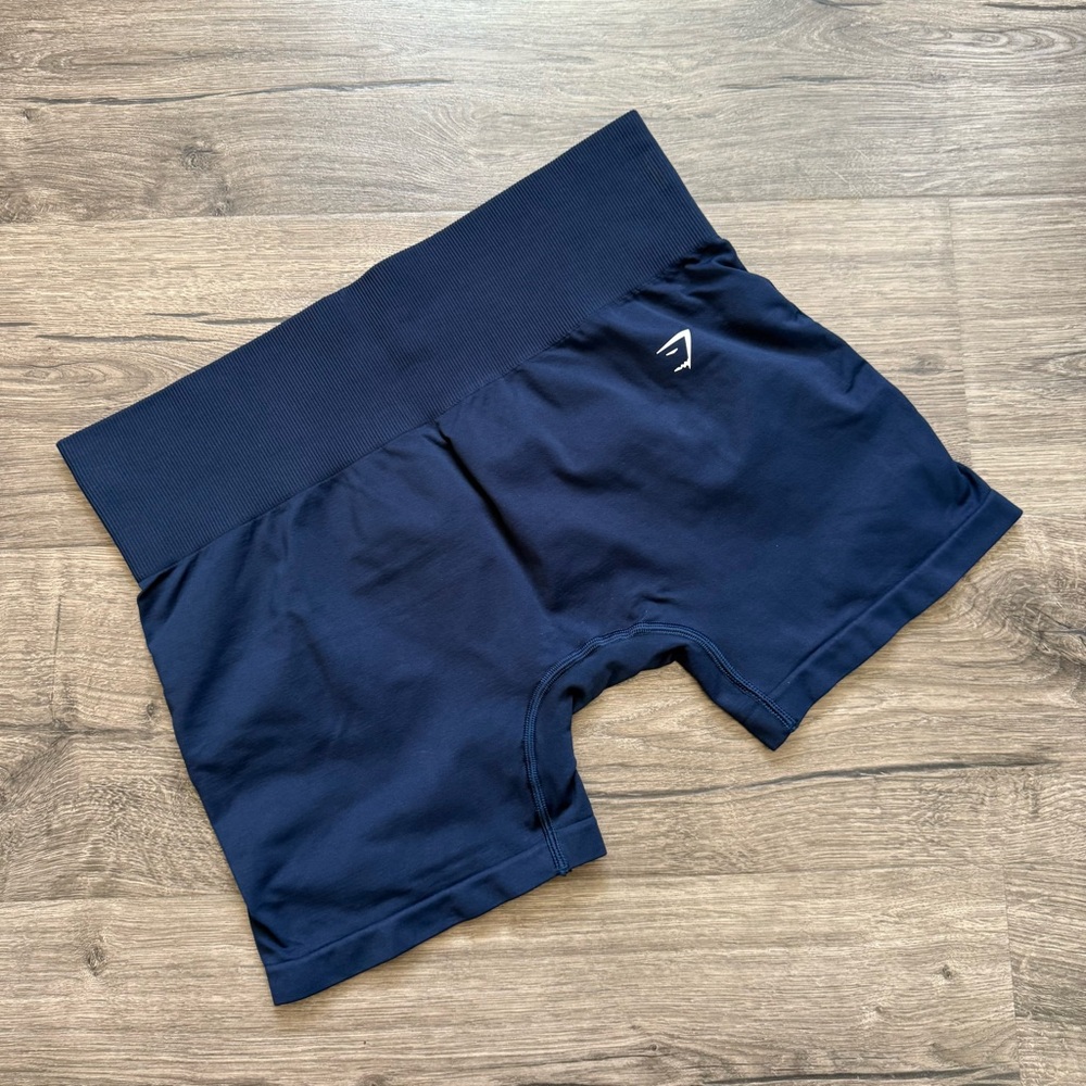 Gymshark Navy Blue Everyday Seamless Athletic Shorts Size XL Women